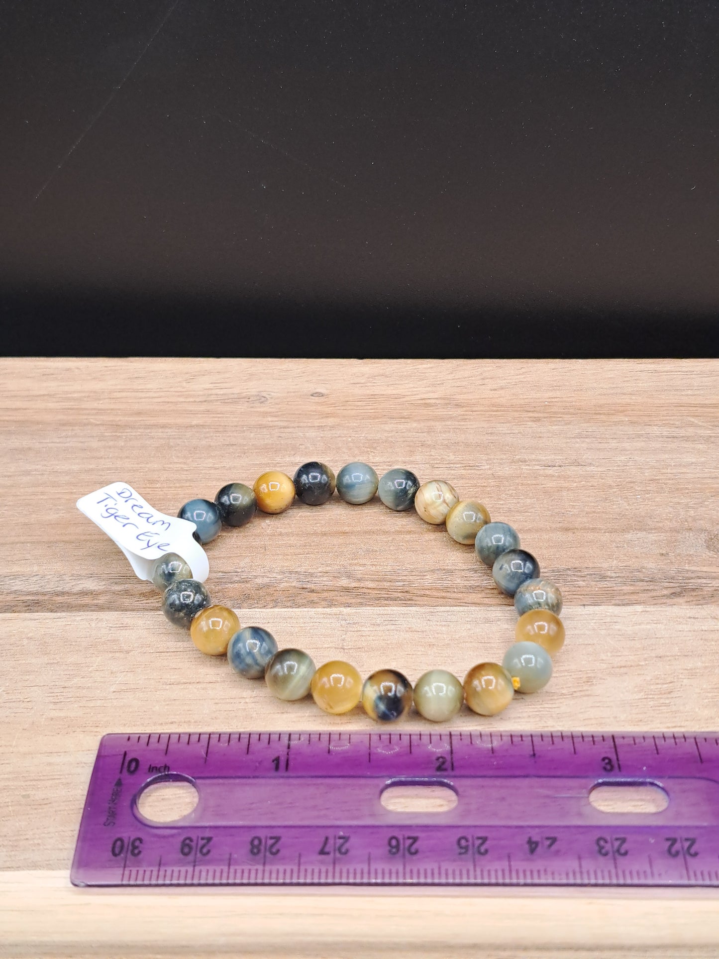 Dream Tiger's Eye 8mm Crystal Bead Bracelet