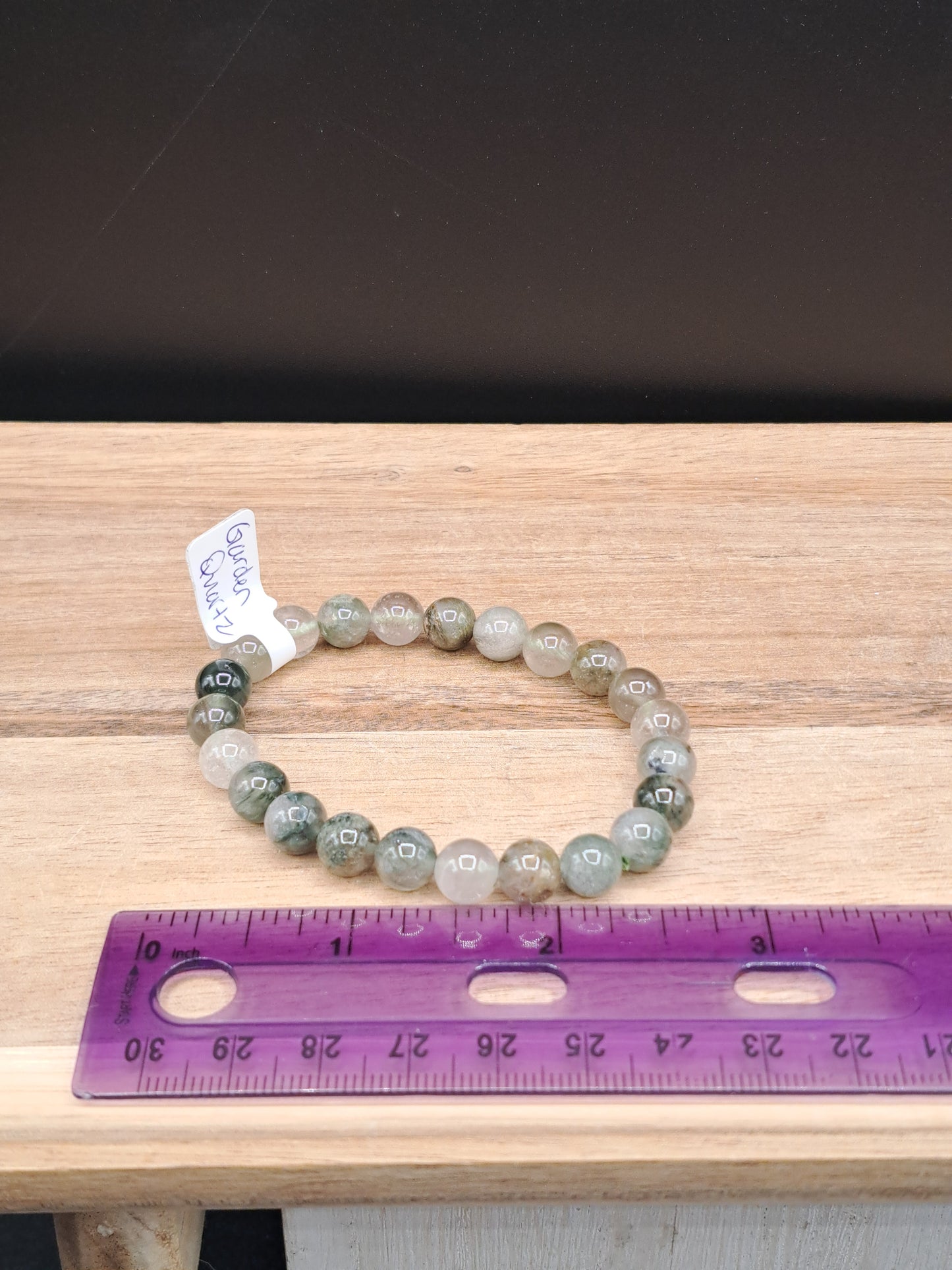 Garden Quartz 8mm Crystal Bead Bracelet