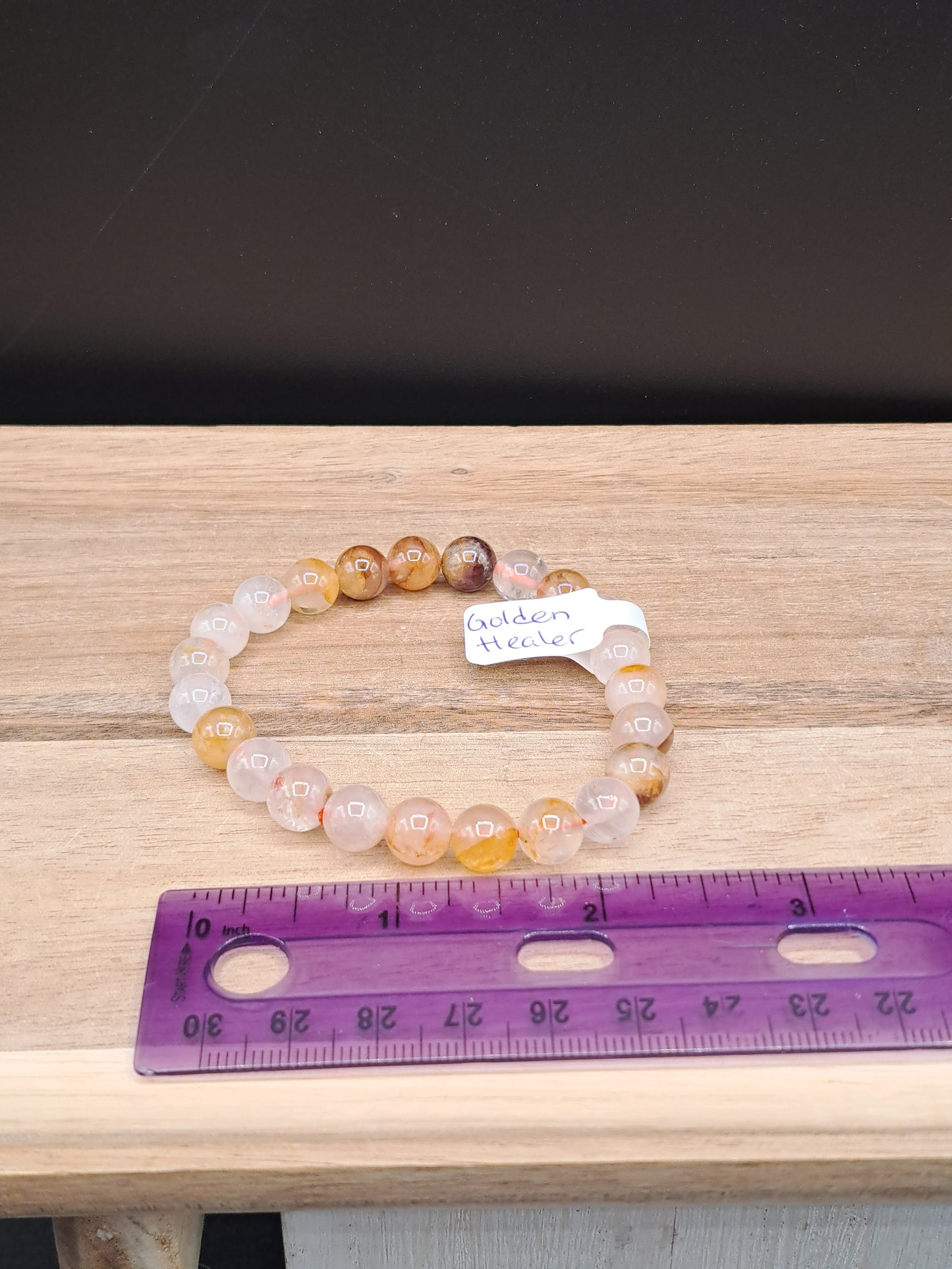 Golden Healer Quartz (Hematoid) 8mm Crystal Bead Bracelet