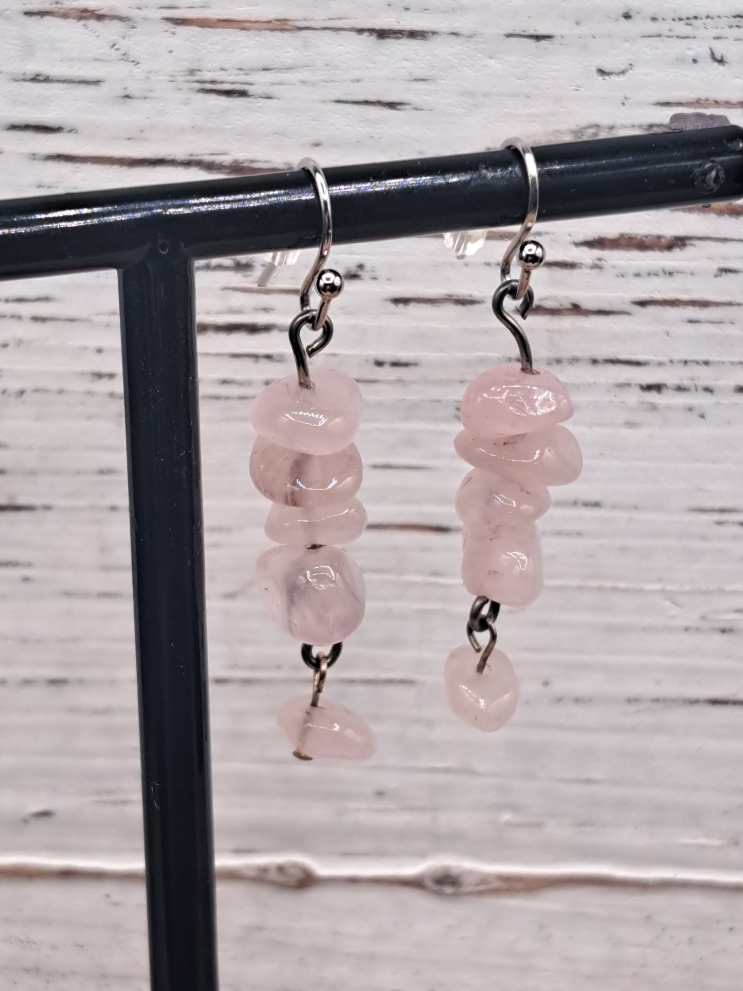 Crystal Chip Bead Earrings - You Choose Material