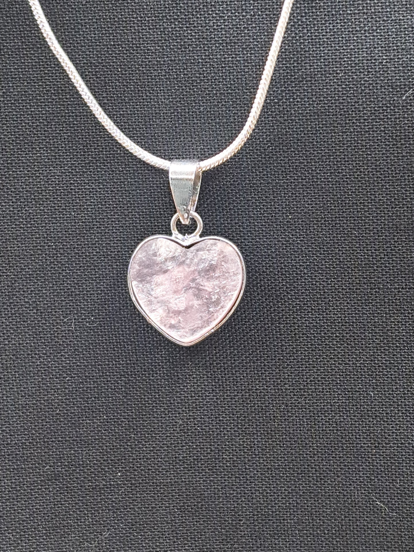 Lepidolite Heart Crystal Necklace