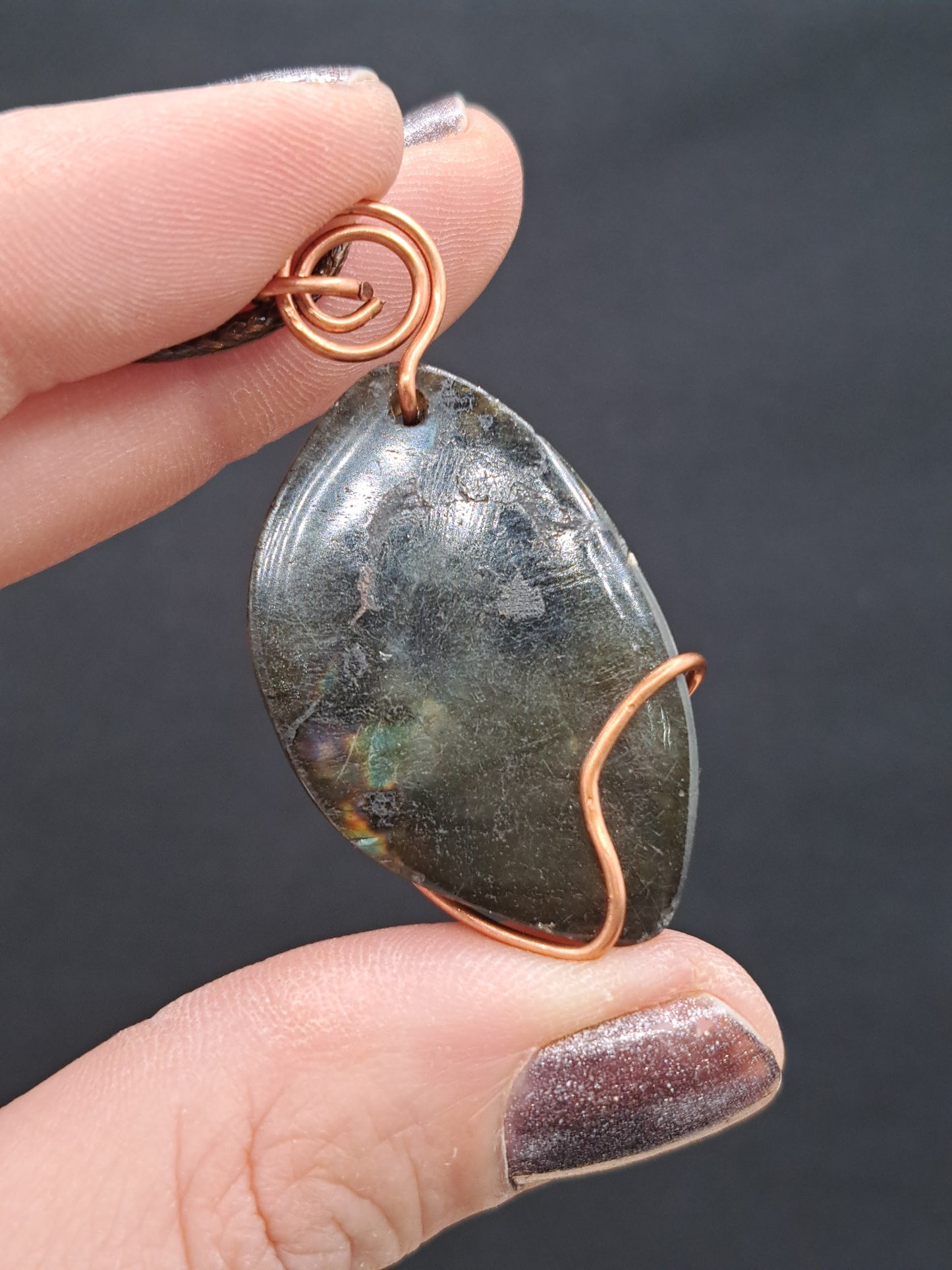 Wire Wrapped Labradorite Crystal Necklace - You Choose