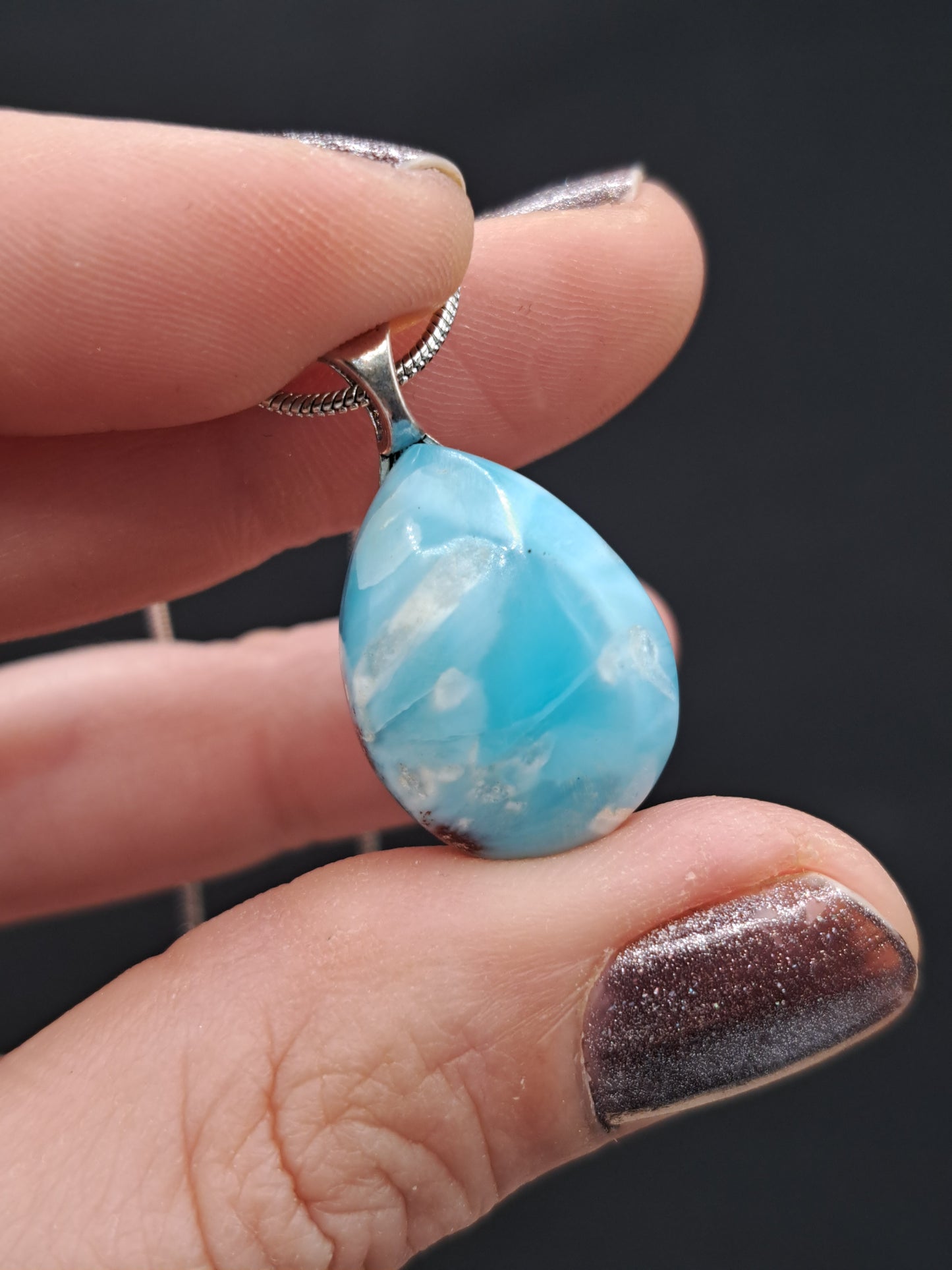 Larimar Crystal Necklace - You Choose