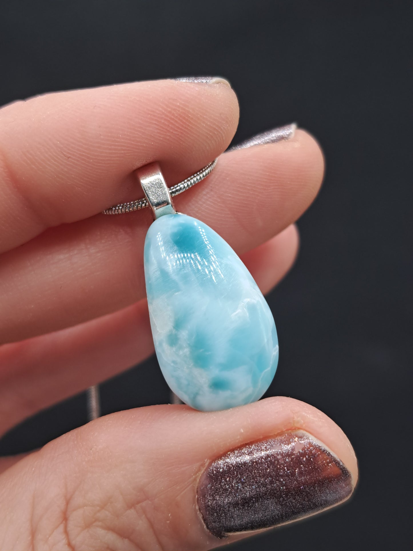 Larimar Crystal Necklace - You Choose