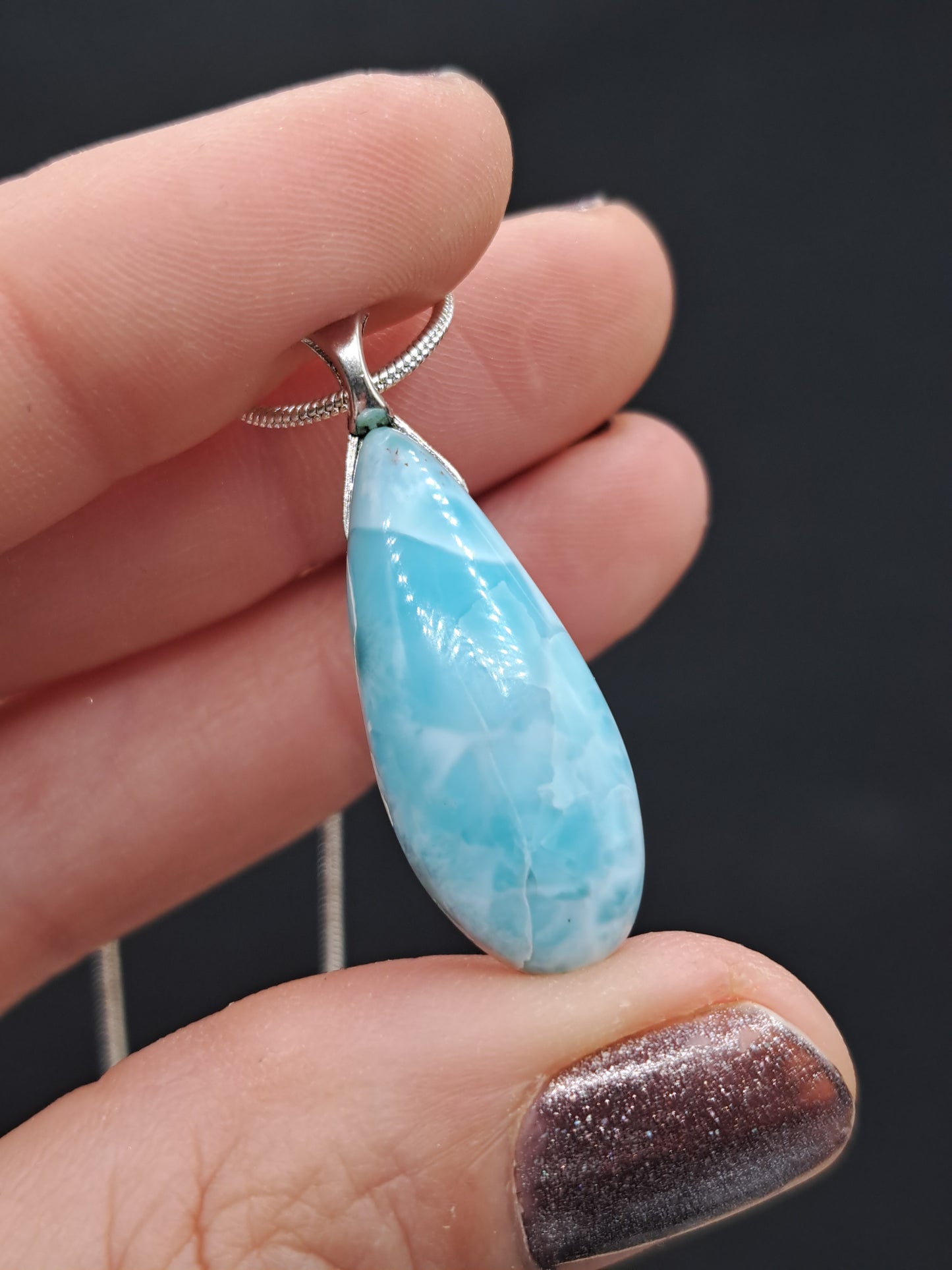 Larimar Crystal Necklace - You Choose