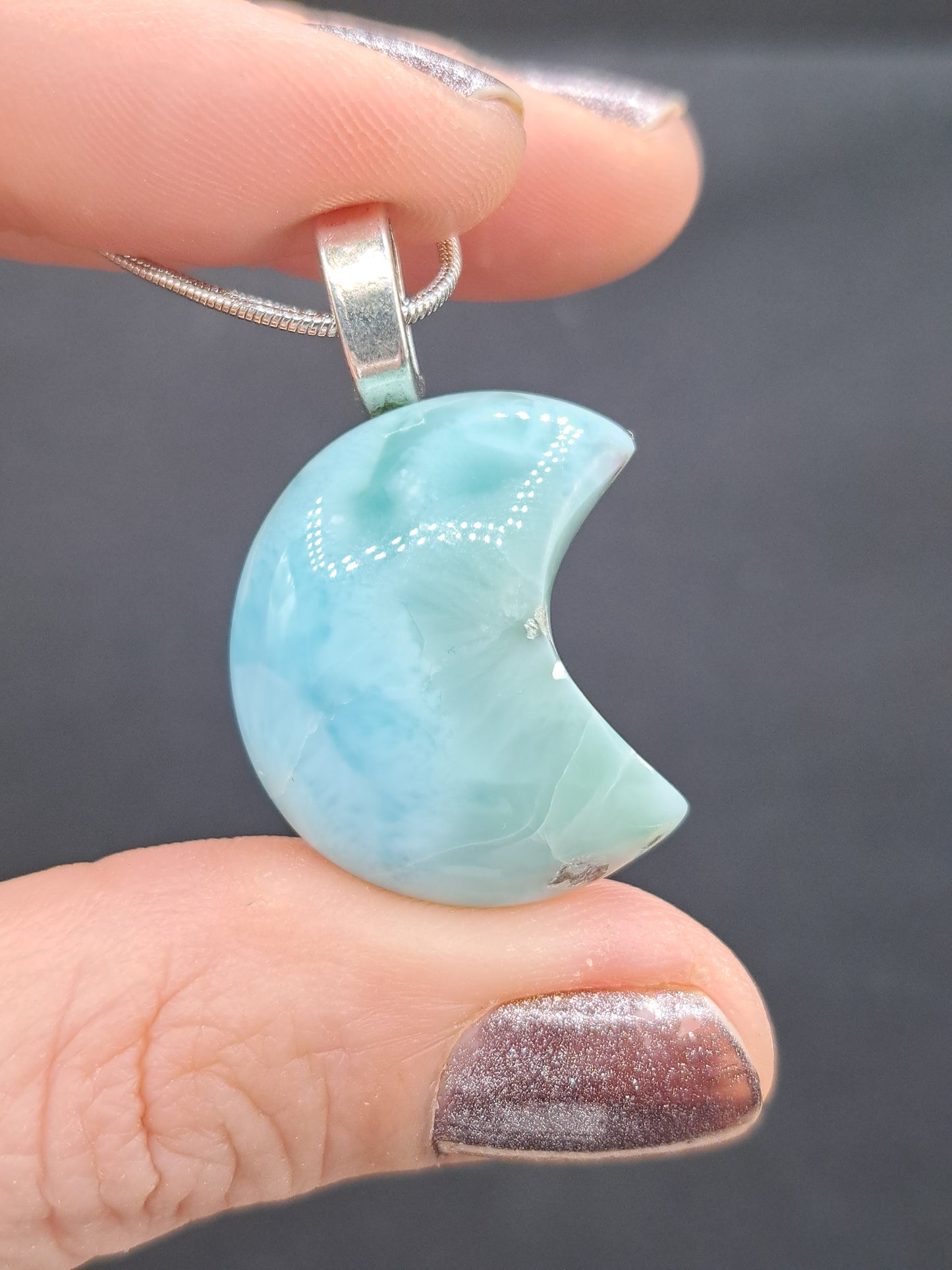 Larimar Crystal Necklace - You Choose