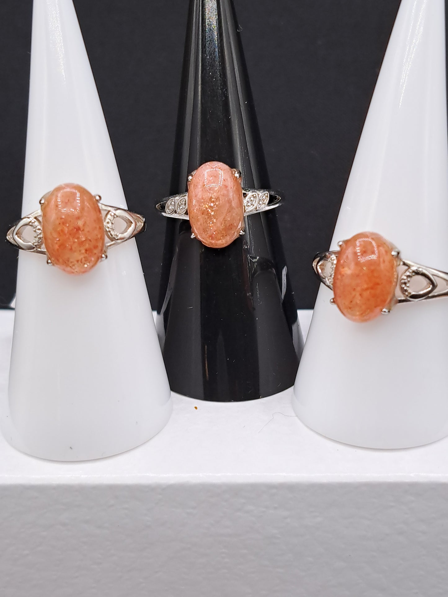 Sunstone Crystal Ring