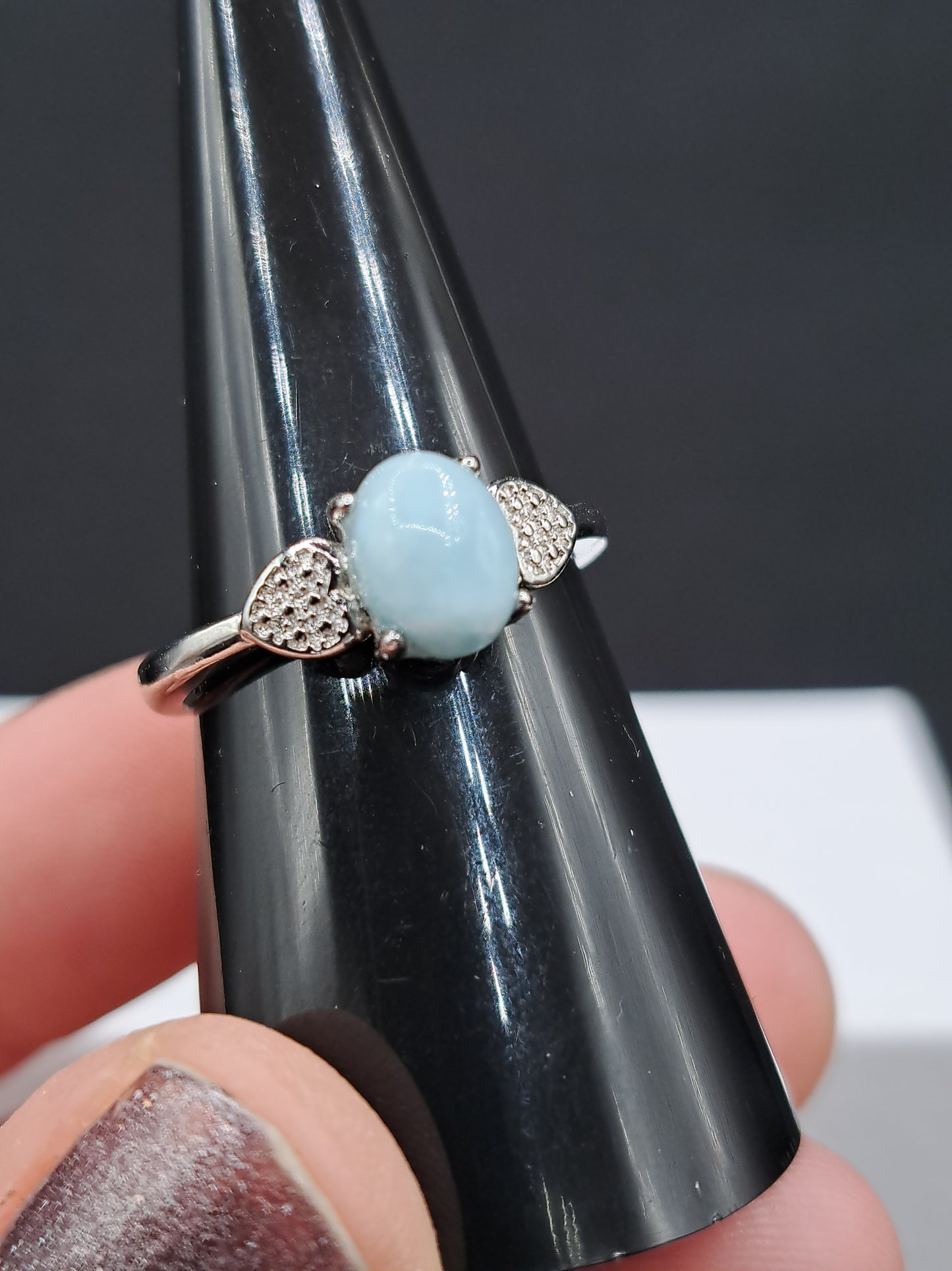 Larimar Crystal Ring - Choose Size