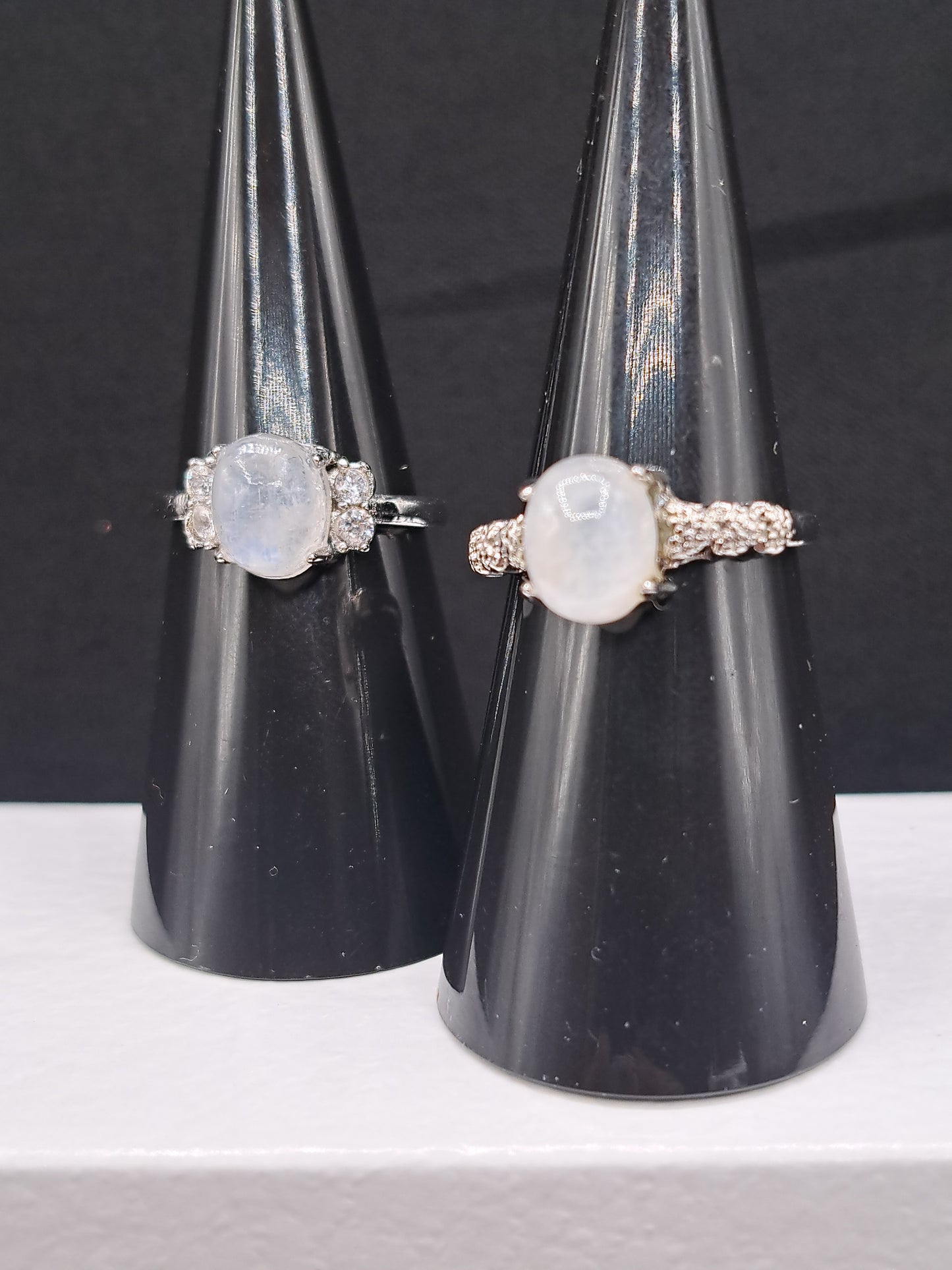 Moonstone Crystal Adjustable Size Ring