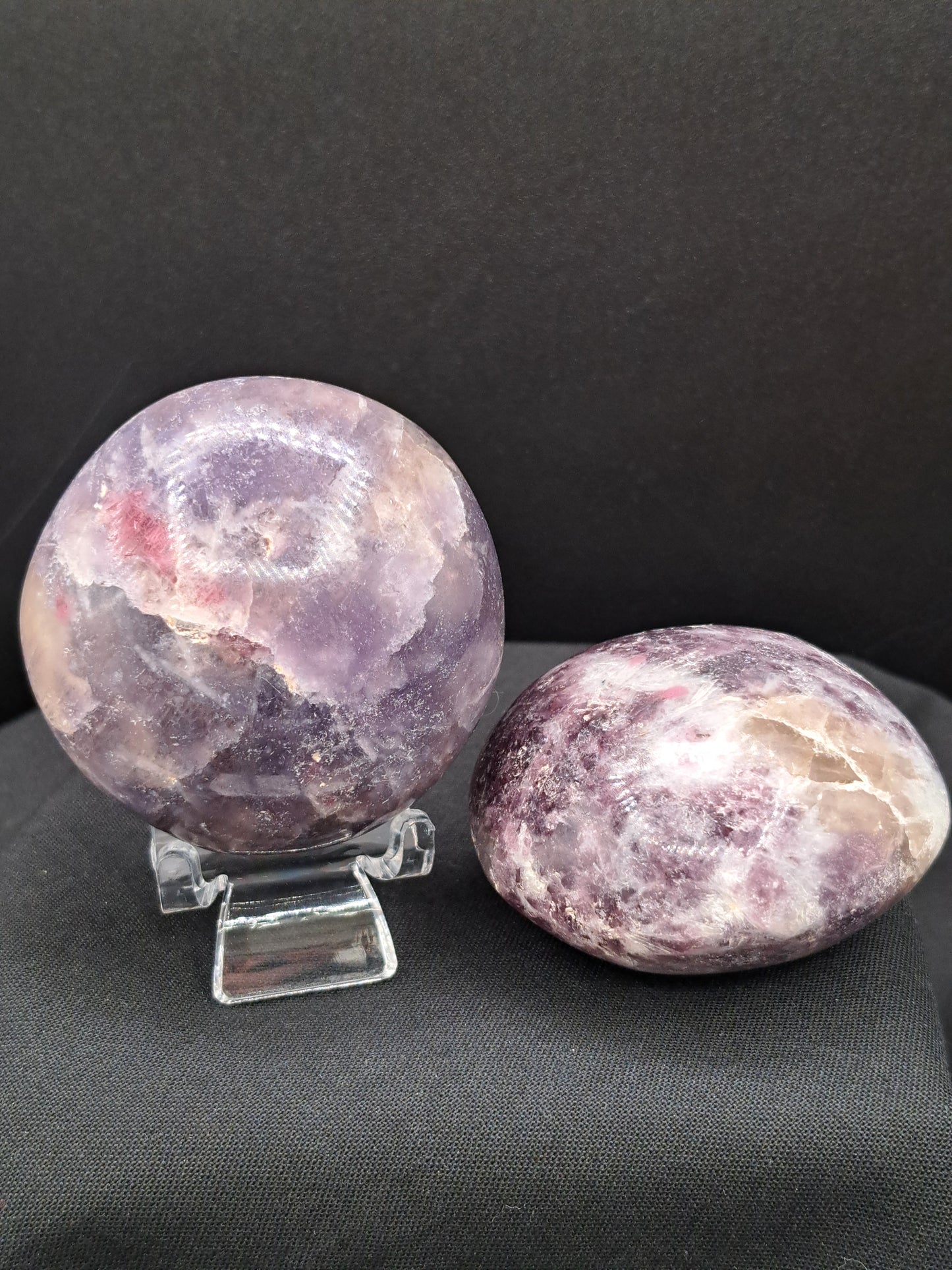 Lepidolite Palm Stone - Intuitively Chosen